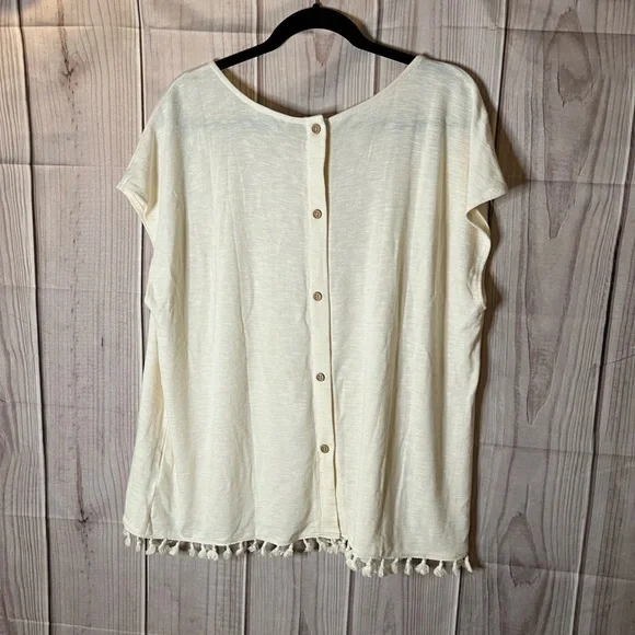 Ricki’s Short Sleeve Top With Buttons Sz XXL - Picture 2 of 6